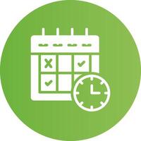 Schedule Creative Icon Design vector