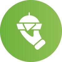 Glyph Circle light green Gradient vector