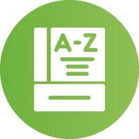 Dictionary Creative Icon Design vector