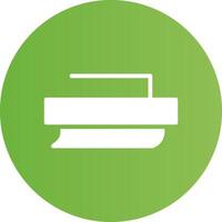 Glyph Circle light green Gradient vector