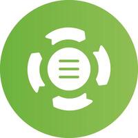 Circle Arrow Process Creative Icon Design vector