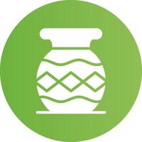 Glyph Circle light green Gradient vector