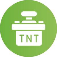 diseño de icono creativo tnt vector