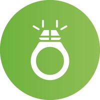 Glyph Circle light green Gradient vector