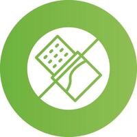 No Chocolate Creative Icon Design vector