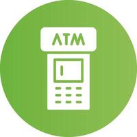 ATM Machine Creative Icon Design vector