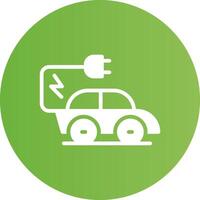 Electric Car Creative Icon Design vector