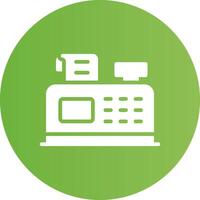 Glyph Circle light green Gradient vector