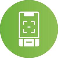 Glyph Circle light green Gradient vector