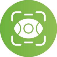 Eye Scanner Creative Icon Design vector
