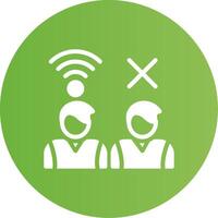 Digital Divide Creative Icon Design vector