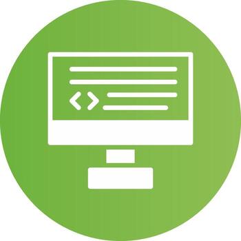 diseño de icono creativo de codificación vector