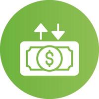 Cash Flow Creative Icon Design vector