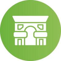 Arc De Triomphe Creative Icon Design vector