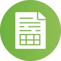 Glyph Circle light green Gradient vector
