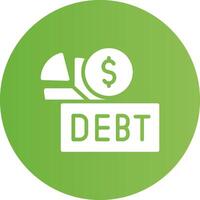 Debt Creative Icon Design vector