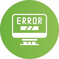Error Creative Icon Design vector