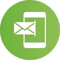 Mobile Email Creative Icon Design vector