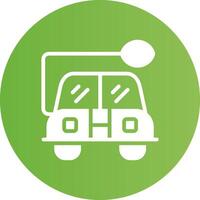 Eco Car Creative Icon Design vector