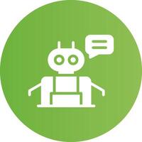 Chatbot Creative Icon Design vector