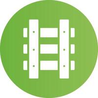 Train Tracks Creative Icon Design vector