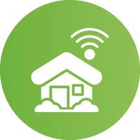 Smart Home Creative Icon Design vector