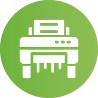 Paper Shredder Creative Icon Design vector