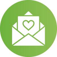 diseño de icono creativo de carta de amor vector