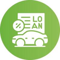 Car Loan Creative Icon Design vector