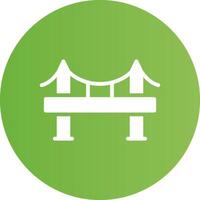 diseño de icono creativo de puente vector