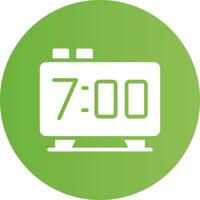Glyph Circle light green Gradient vector