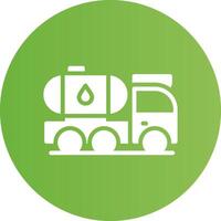 Tanker Truck Creative Icon Design vector