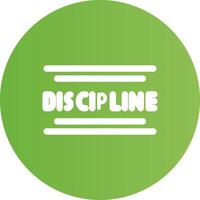 Discipline Creative Icon Design vector