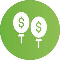 Glyph Circle light green Gradient vector