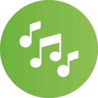Glyph Circle light green Gradient vector