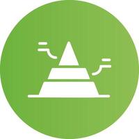 Basic Pyramid Creative Icon Design vector