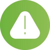 Glyph Circle light green Gradient vector