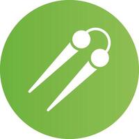 Knitting Needles Creative Icon Design vector