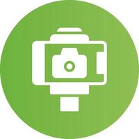 Selfie Stick Creative Icon Design vector