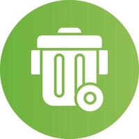 Glyph Circle light green Gradient vector