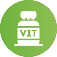 diseño de icono creativo de vitaminas vector