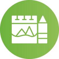 Sketchbook Creative Icon Design vector