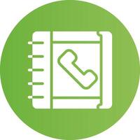 Glyph Circle light green Gradient vector