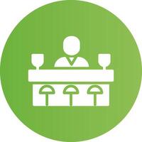 Bar Counter Creative Icon Design vector
