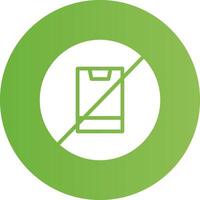 No Phone Creative Icon Design vector