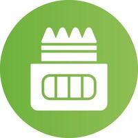 Crayons Creative Icon Design vector