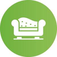 Chaise Longue Creative Icon Design vector