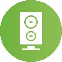 diseño de icono creativo de altavoz vector