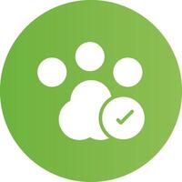 Pet Friendly Creative Icon Design vector