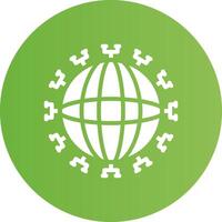 Global Network Creative Icon Design vector